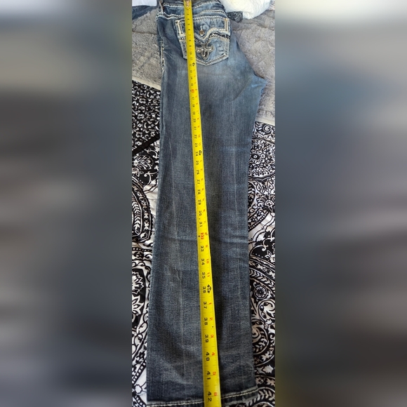 Rock Revival Rima Easy Skinny Women's Embellished Blue Jeans - Picture 10 of 10